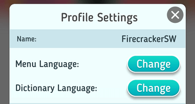 Screenshot of the Settings menu in Scrabble Go